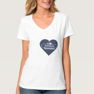 Camiseta Feminina Coração Fé