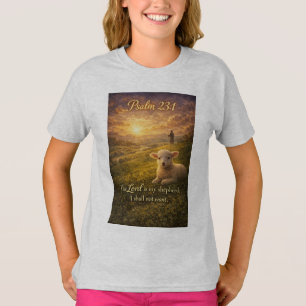 Camiseta Feminina Cordeiro Cristão Salmo 23:1