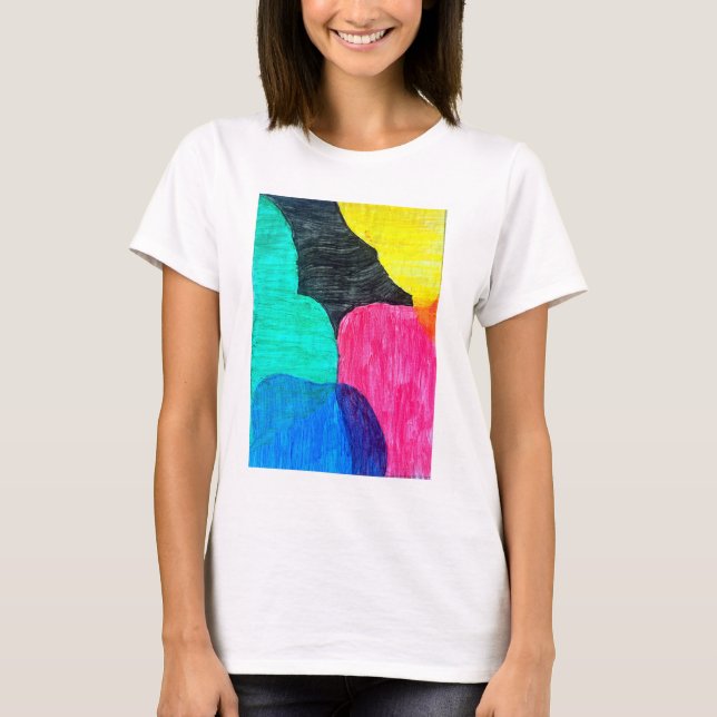 Camiseta feminina cores (Frente)