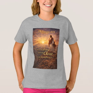 Camiseta Feminina Cristã Filipenses 4:13