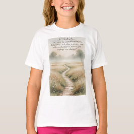 Camiseta Feminina Cristã Jeremias 29:11 Bíblia