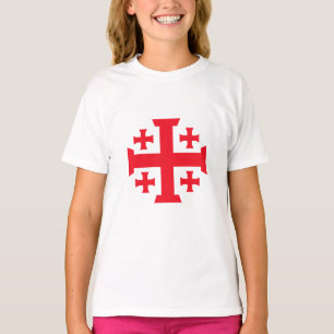 Camiseta Feminina Cruz de Jerusalém dos Cruzados T