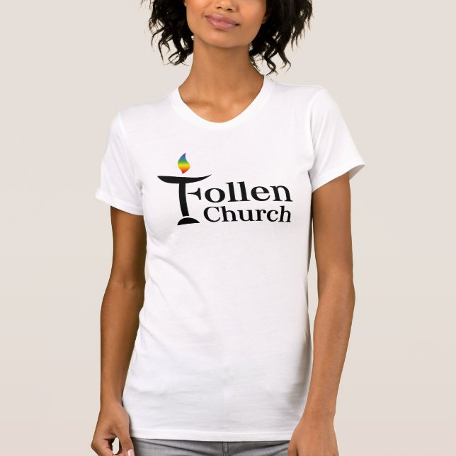 Camiseta feminina da Igreja Follen (Frente)