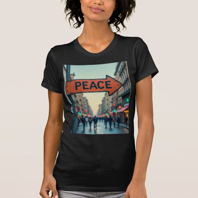 Camiseta feminina de ajuste slim (Frente)