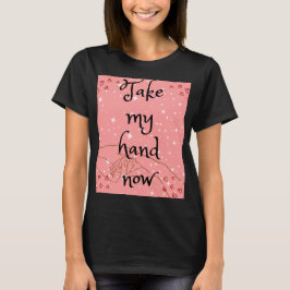 Camiseta feminina de amor negro
