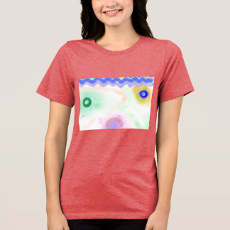 Camiseta Feminina de Arte Impressionista de Galáxi
