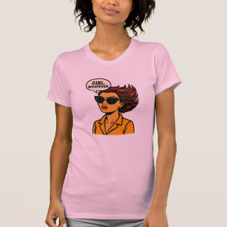 Camiseta Feminina de Arte Pop Retro 'Garota, Tanto