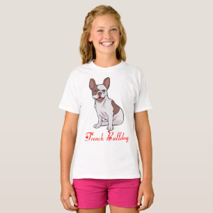 Camiseta Feminina de Cachorro Cartoon com French B