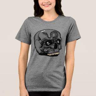 Camiseta Feminina de Caveira