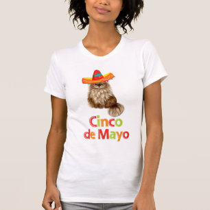 Camiseta feminina de Cinco de Mayo mexicana com Fi