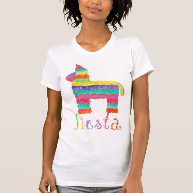 Camiseta feminina de Cinco de Mayo mexicana com Pi (Frente)