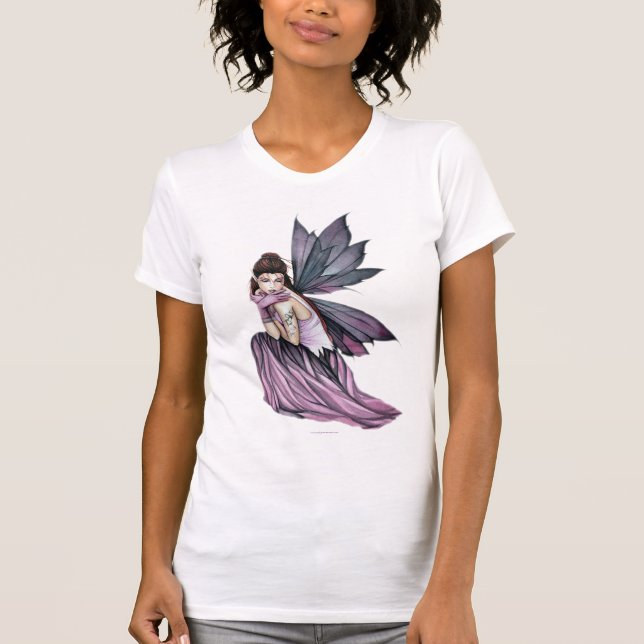 Camiseta Feminina de Fadas Góticas (Frente)