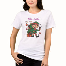 Camiseta Feminina de Férias de Natal – Fada Auto-r