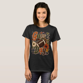 Camiseta Feminina de Futebol de Outono do Dia do J