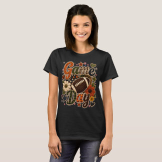 Camiseta Feminina de Futebol de Outono do Dia do J