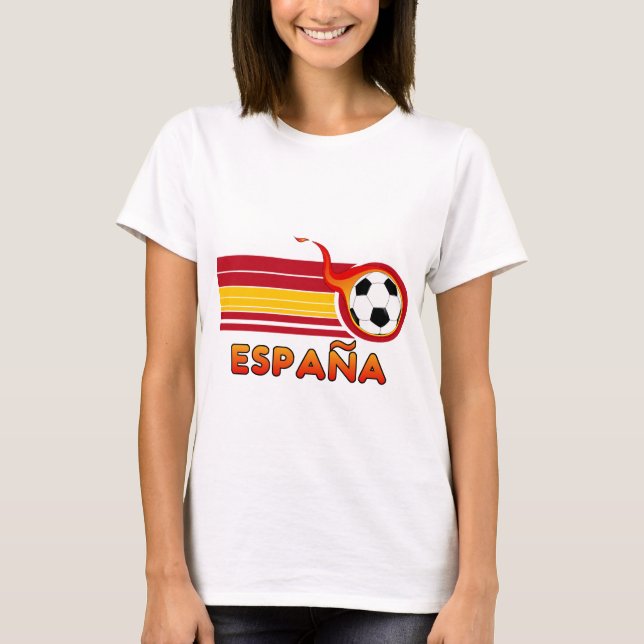 Camiseta Feminina de Futebol Espanha (Frente)