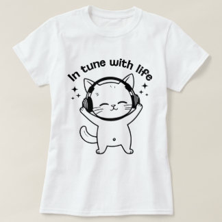 Camiseta Feminina de Gato | Camiseta Minimalista d