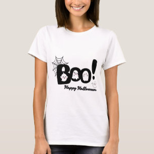 Camiseta Feminina de Halloween Boo Ghost
