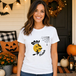 Camiseta Feminina de Halloween Personalizada com B