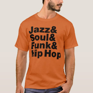 Camiseta feminina de Jazz Soul Funk Hip Hop