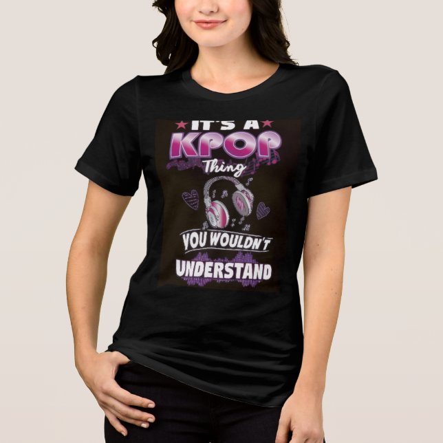 Camiseta Feminina de K-Pop (Frente)