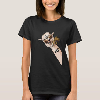 Camiseta Feminina de Llama Vintage Amantes de Llam