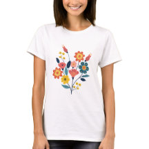 Camiseta Feminina de Manga Curta – Algodão Macio