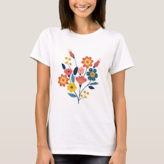 Camiseta Feminina de Manga Curta – Algodão Macio