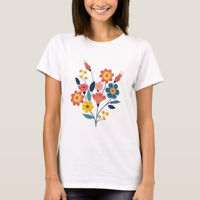 Camiseta Feminina de Manga Curta – Algodão Macio (Frente)