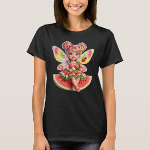 Camiseta Feminina de Melancia Fofa Fada