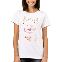 Camiseta Feminina de Natal | Roupa de Festa Festiv