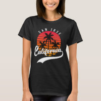 Camiseta Feminina de San Jose, California Sunset