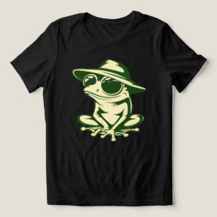 Camiseta Feminina de Sapo Estilosa Minimalista da