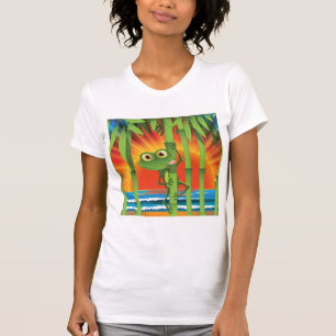 Camiseta Feminina de Sapo no Bambu