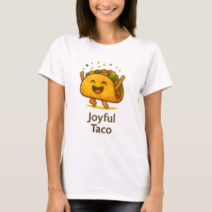 Camiseta Feminina de Taco Alegre e Fofa Camisa Di