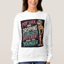 Camiseta Feminina de Treino Divertida com Pop Lock