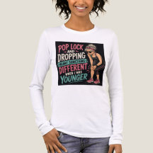 Camiseta Feminina de Treino Engraçada Pop Lock and