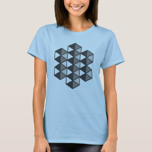 Camiseta Feminina de Triângulos Unidos