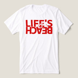 Camiseta Feminina de Verão Life's a Beach