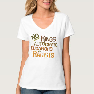 Camiseta feminina decote em V sem Reis