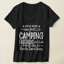 Camiseta Feminina Decote V Amigos Divertidos de Ac