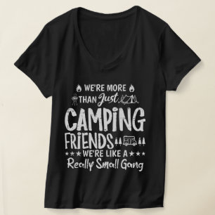 Camiseta Feminina Decote V Amigos Divertidos de Ac