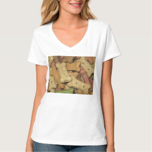 Camiseta Feminina Decote V Dog Treats