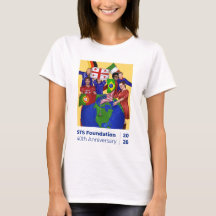 Camiseta Feminina do 40º Aniversário da Fundação S