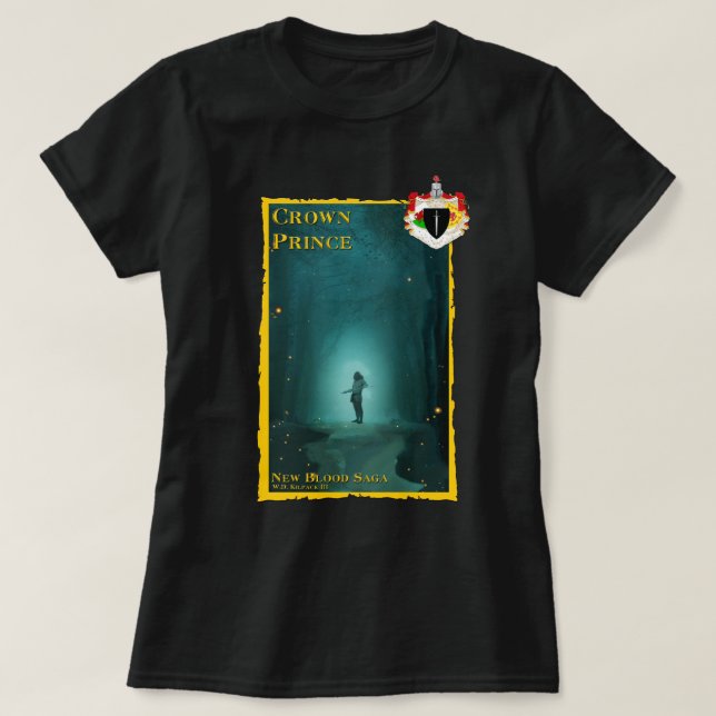 Camiseta Feminina do Príncipe Coroa (Frente do Design)
