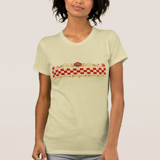 Camiseta Feminina Elegante com Padrão Folclórico C