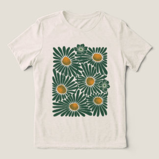 Camiseta Feminina Emerald Meadow Floral Abstrata T