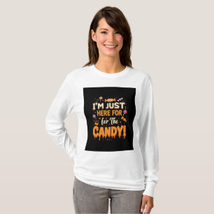 Camiseta Feminina Engraçada de Halloween