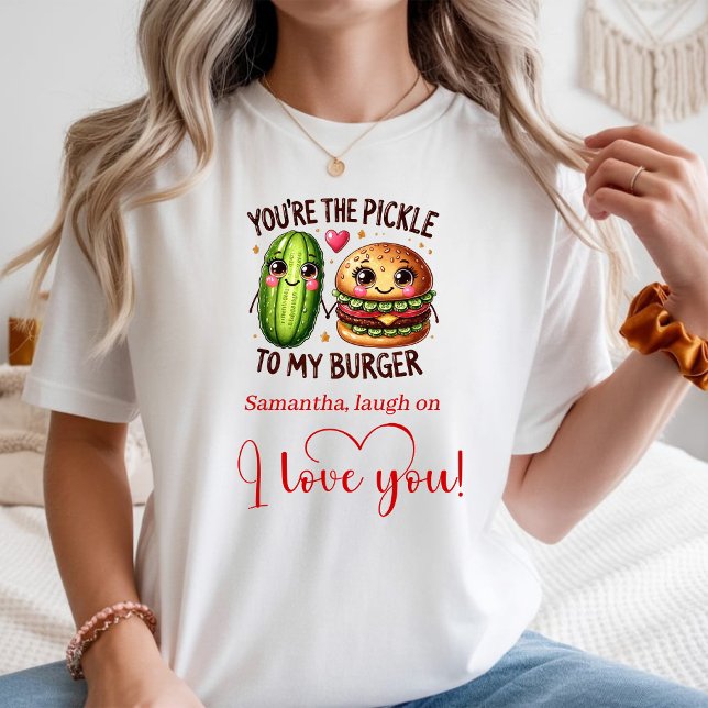 Camiseta Feminina Engraçada Melhor Presente de Amo (Best Love Gift Funny Food Women T-Shirt)
