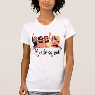 Camiseta feminina "Esquadrão noivo"
